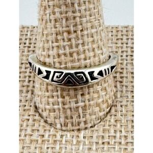 Carolyn Pollack Relios 2005 Sterling 925 Geometric Southwestern Ring SZ 6.5